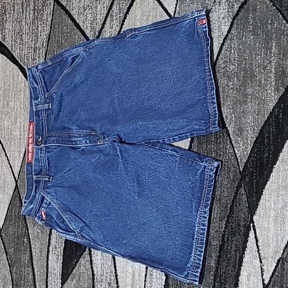 VINTAGE ECKO UNLTD. 7 POCKET THICK DENIM JEAN SHORTS - Picture 2 of 16